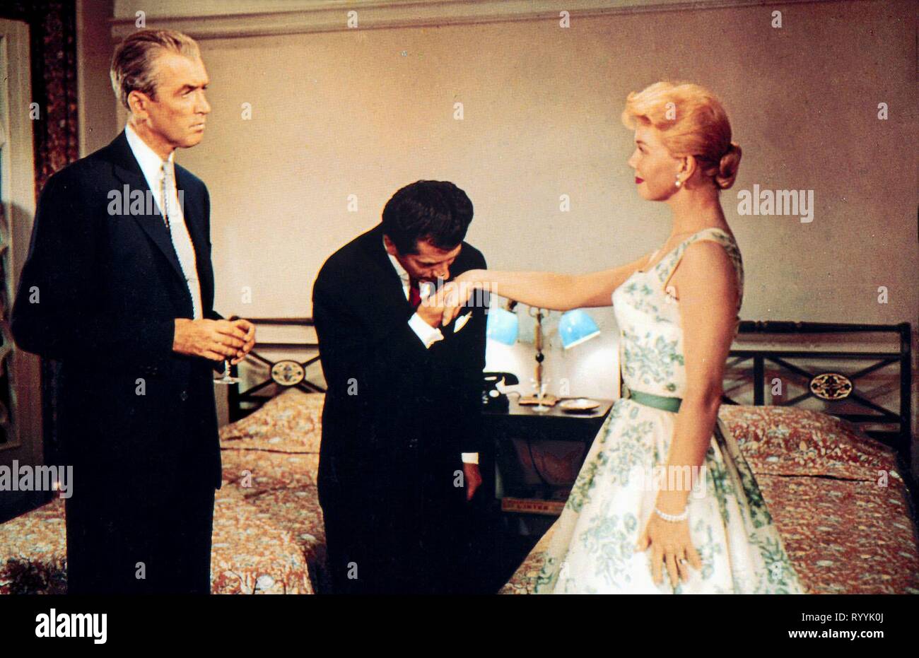 JAMES STEWART, DANIEL GELIN, Doris Day, l'uomo che sapeva troppo, 1956 Foto Stock