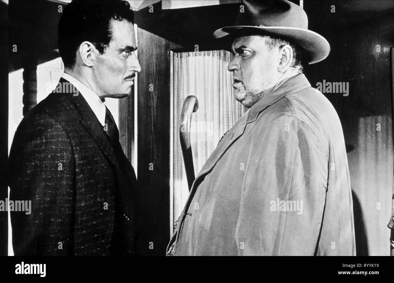 CHARLTON HESTON, Orson Welles, il tocco del male, 1958 Foto Stock