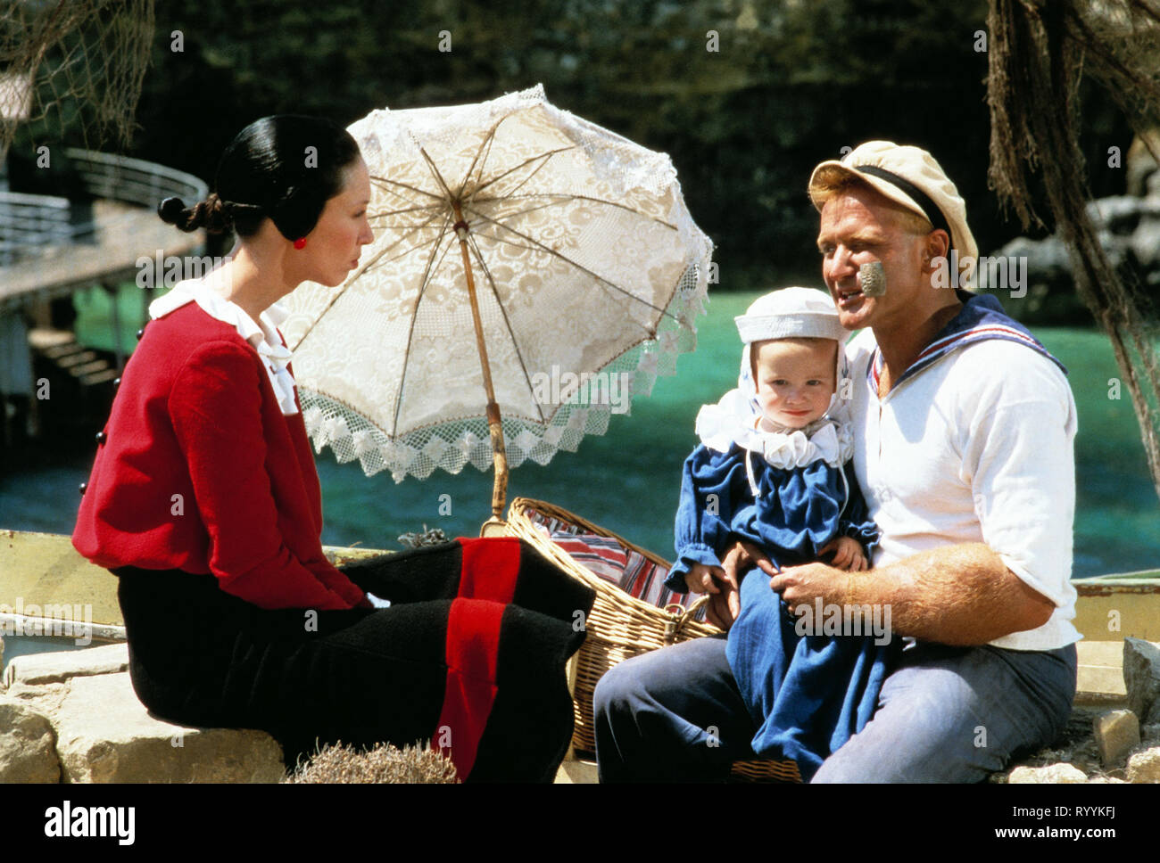 SHELLEY DUVALL, Robin Williams, Popeye, 1980 Foto Stock