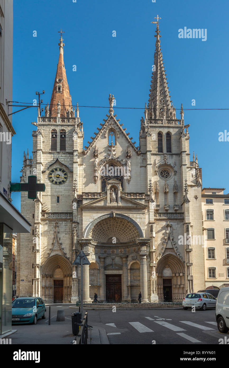 Saint nizier chiesa di Lione Foto Stock