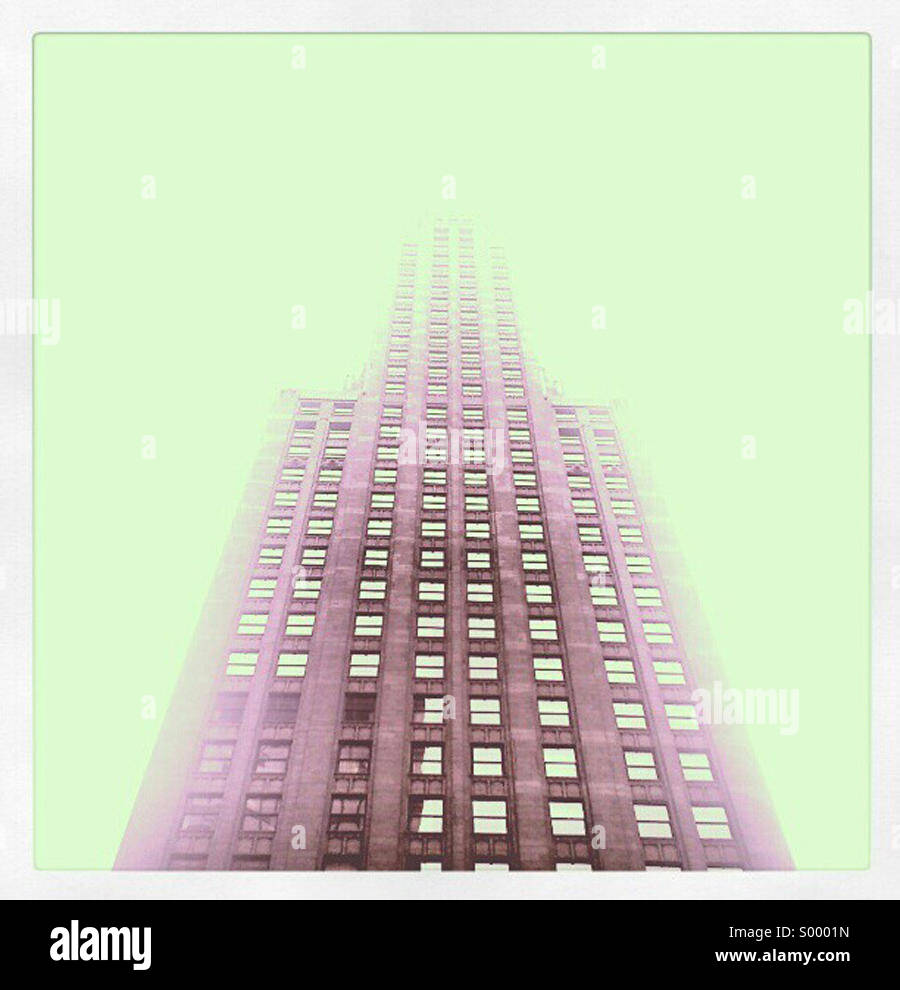Edifici che assomigliano a astronavi - Chicago - Immagine stock catturata con smartphone