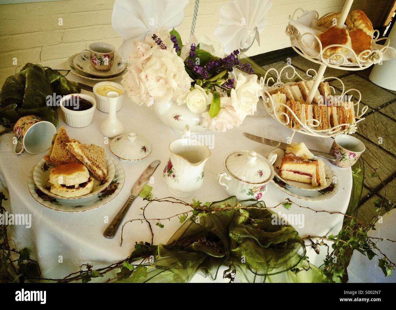 English tea time Foto Stock