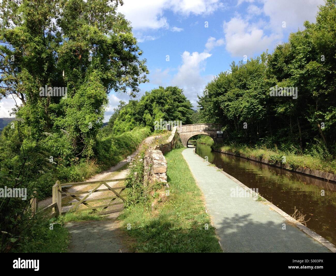 Shropshire Union Canal Llangollen Dee Valley. Foto Stock