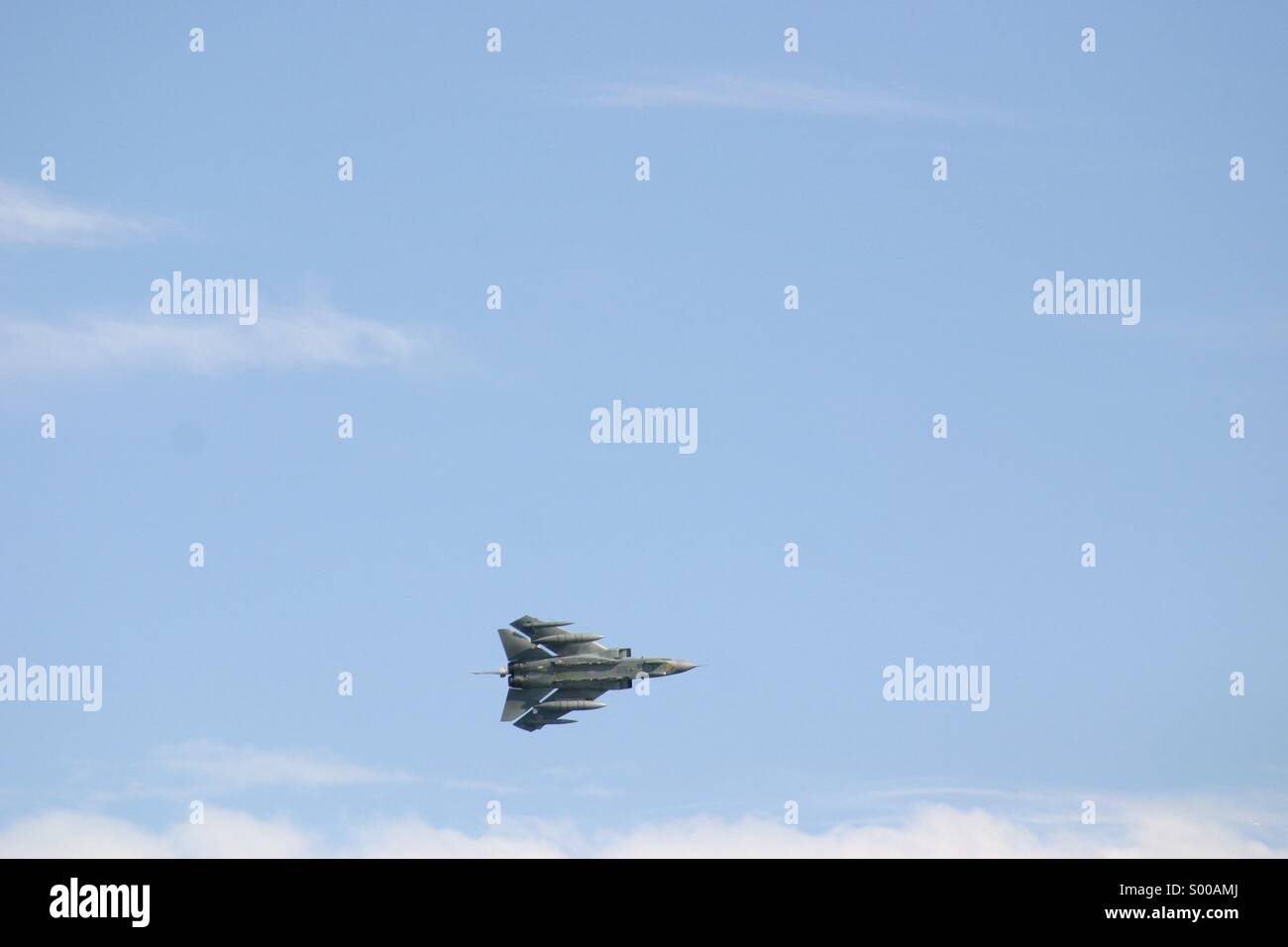 Jet Fighter caricata e pronta Foto Stock