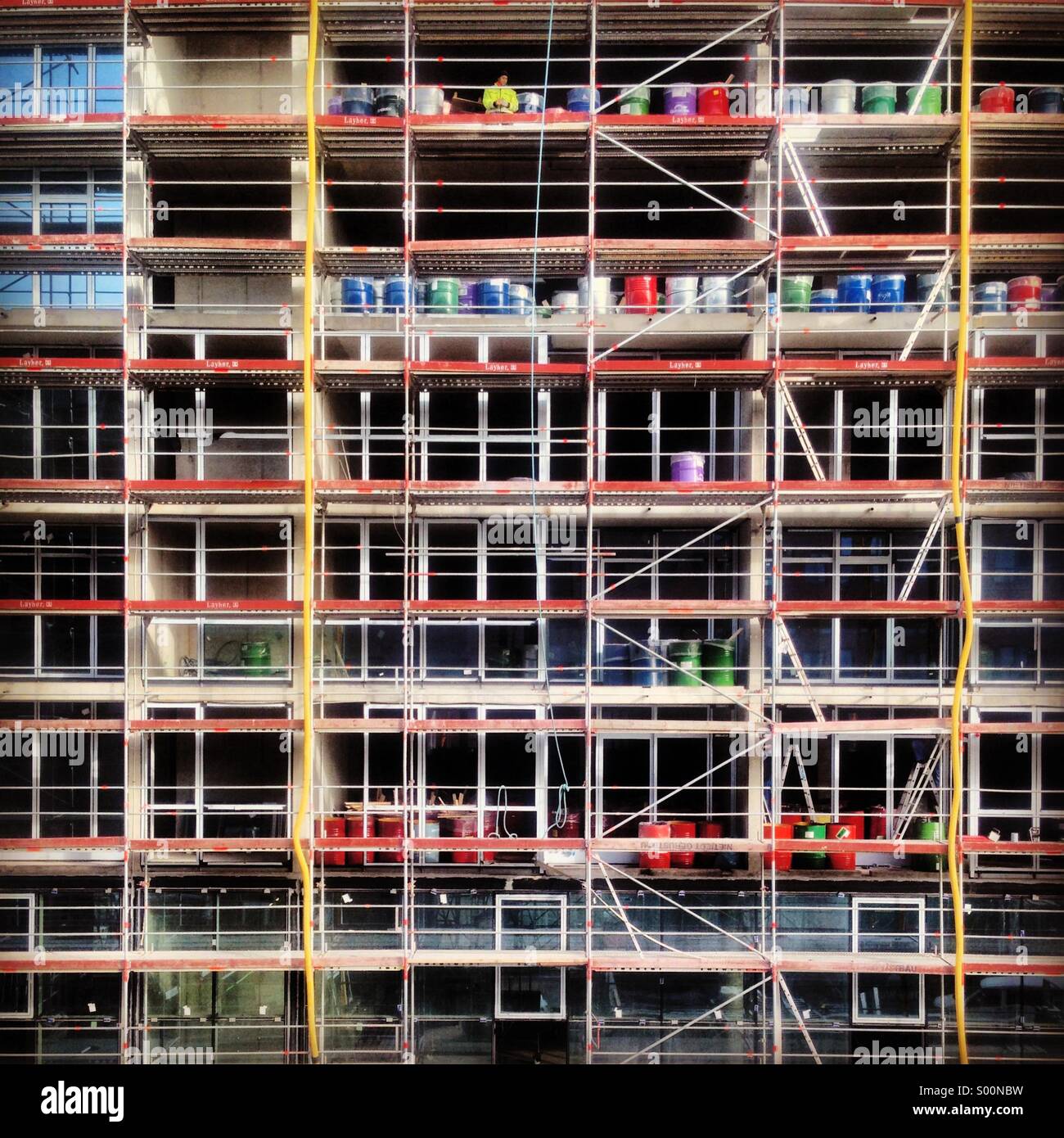 Ponteggio colorati - Immagine stock catturata con smartphone