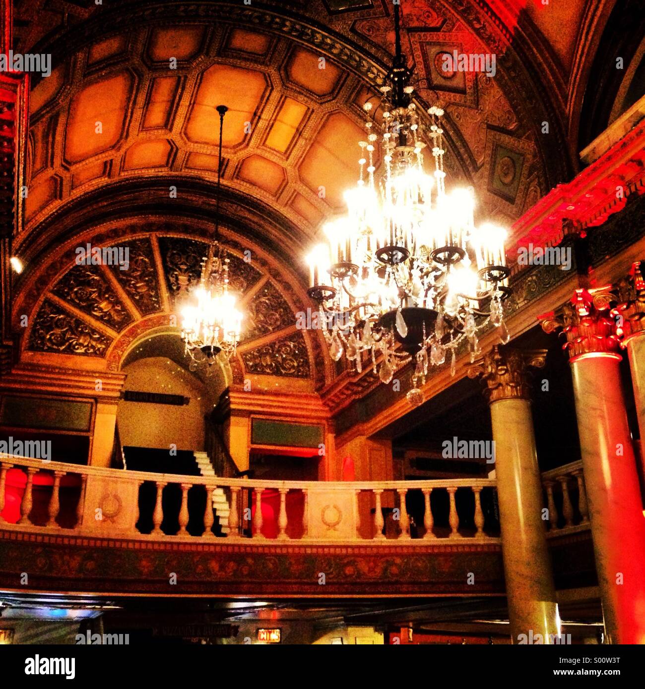 La lobby al Filmore Theatre, Detroit, Michigan Foto Stock