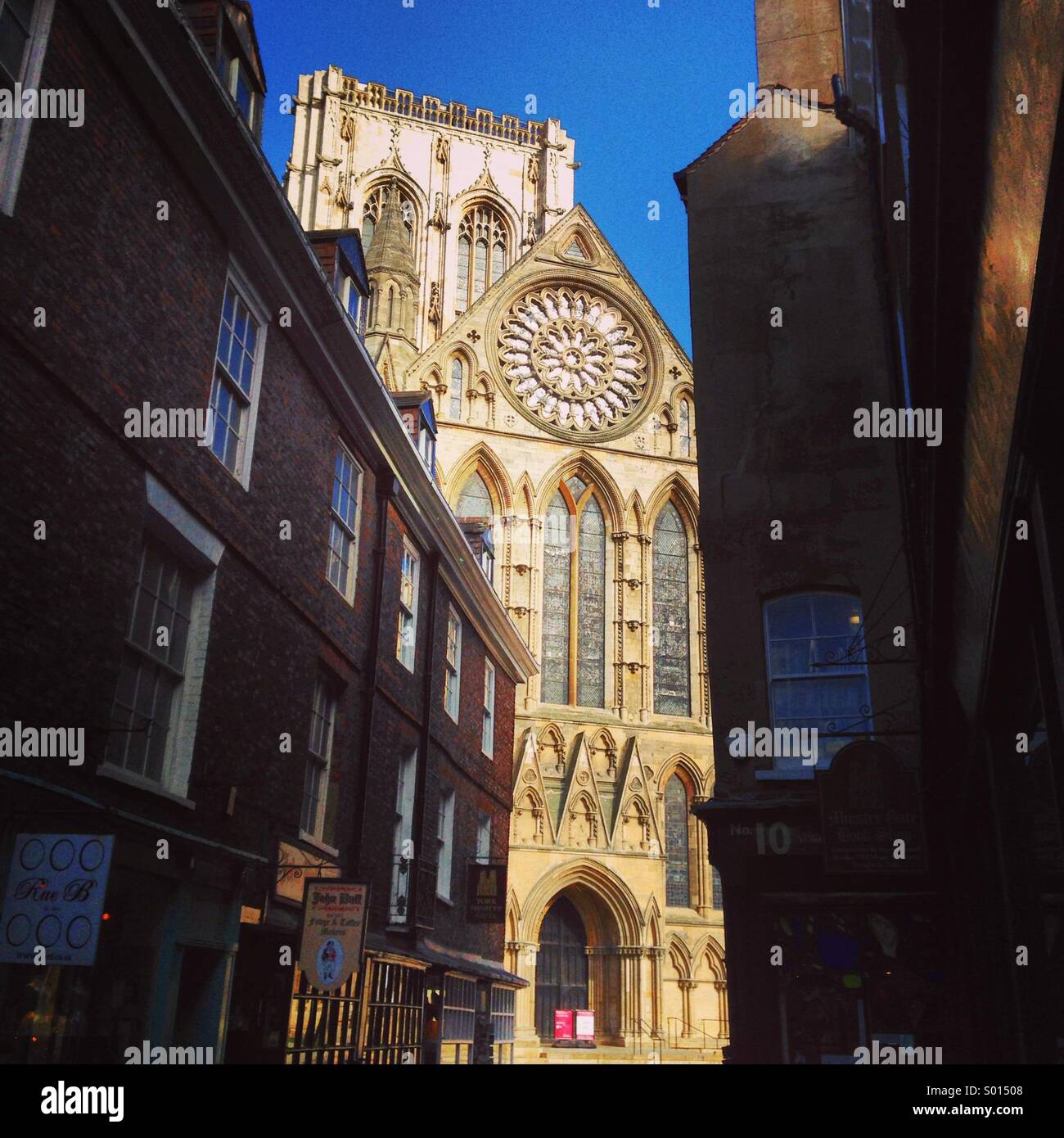 Il Rosone, York Minster e York, Regno Unito Foto Stock
