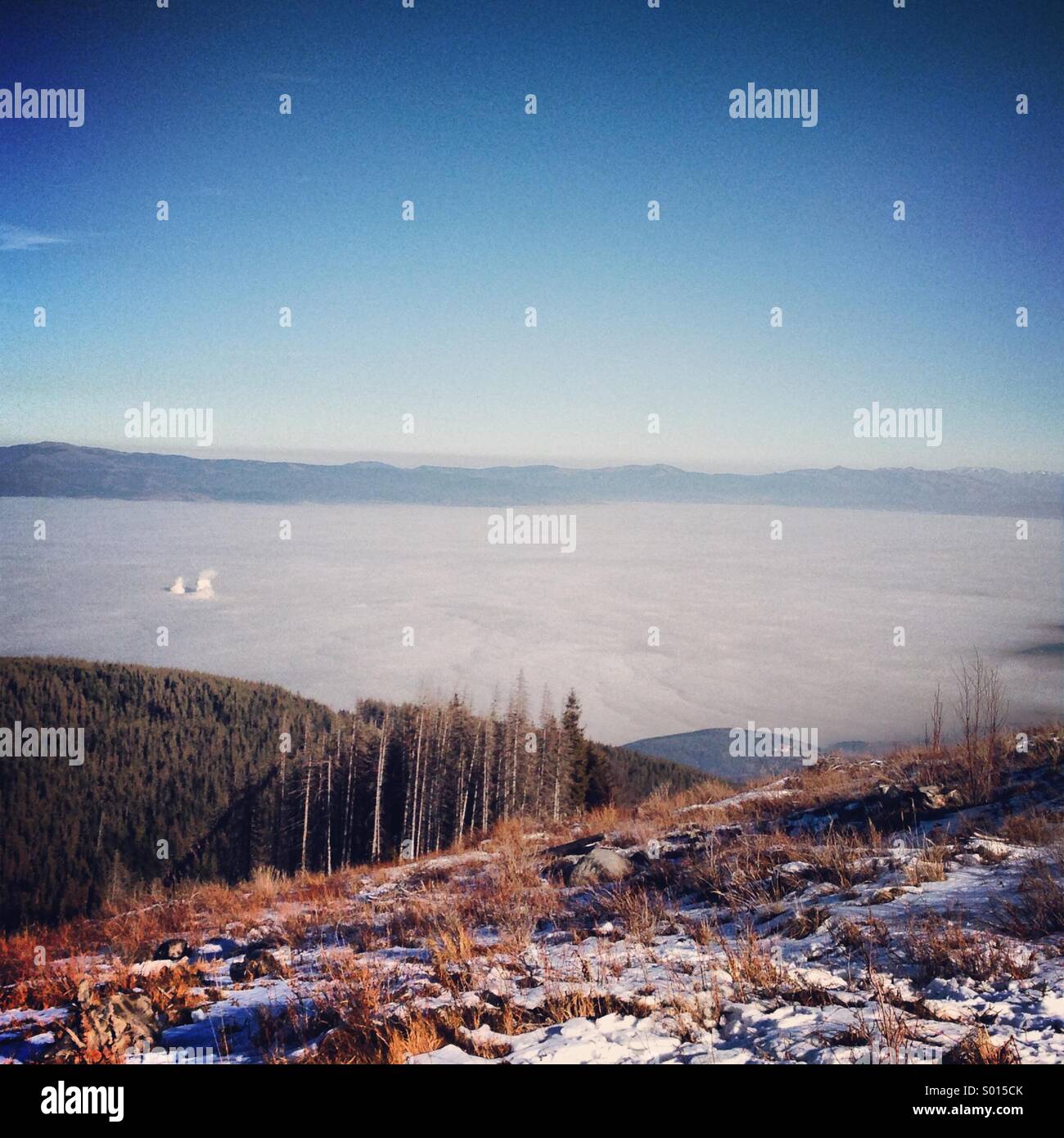 Vista montagna Foto Stock