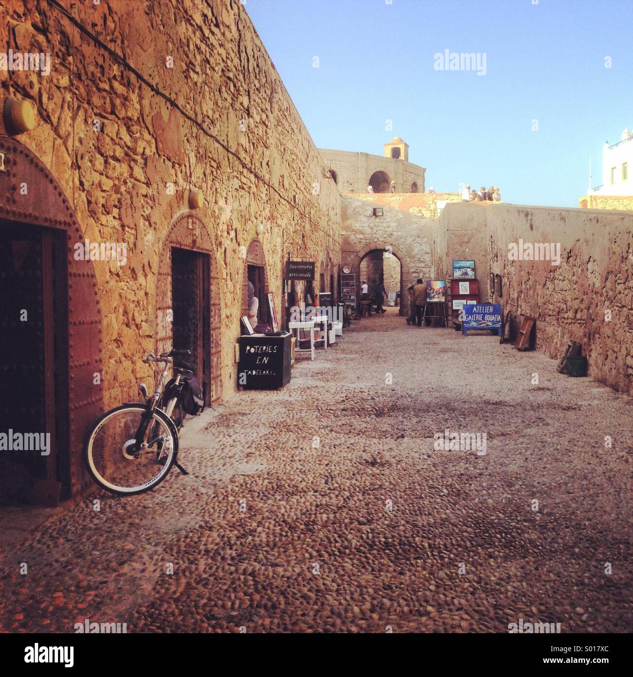 Essaouira Medina, fort - Immagine stock catturata con smartphone