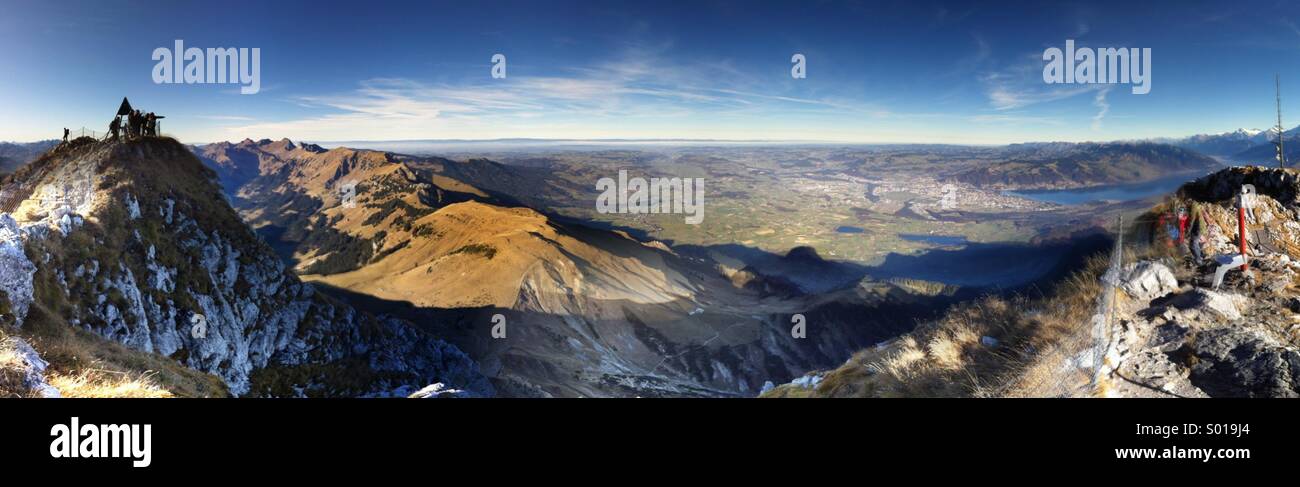 Panorama alpino Foto Stock