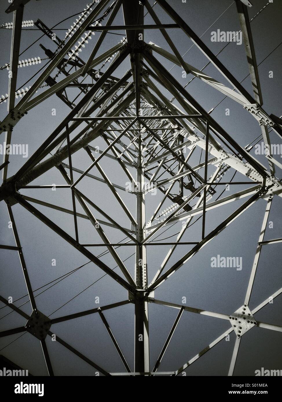 Elettricità, distribuzione Foto Stock