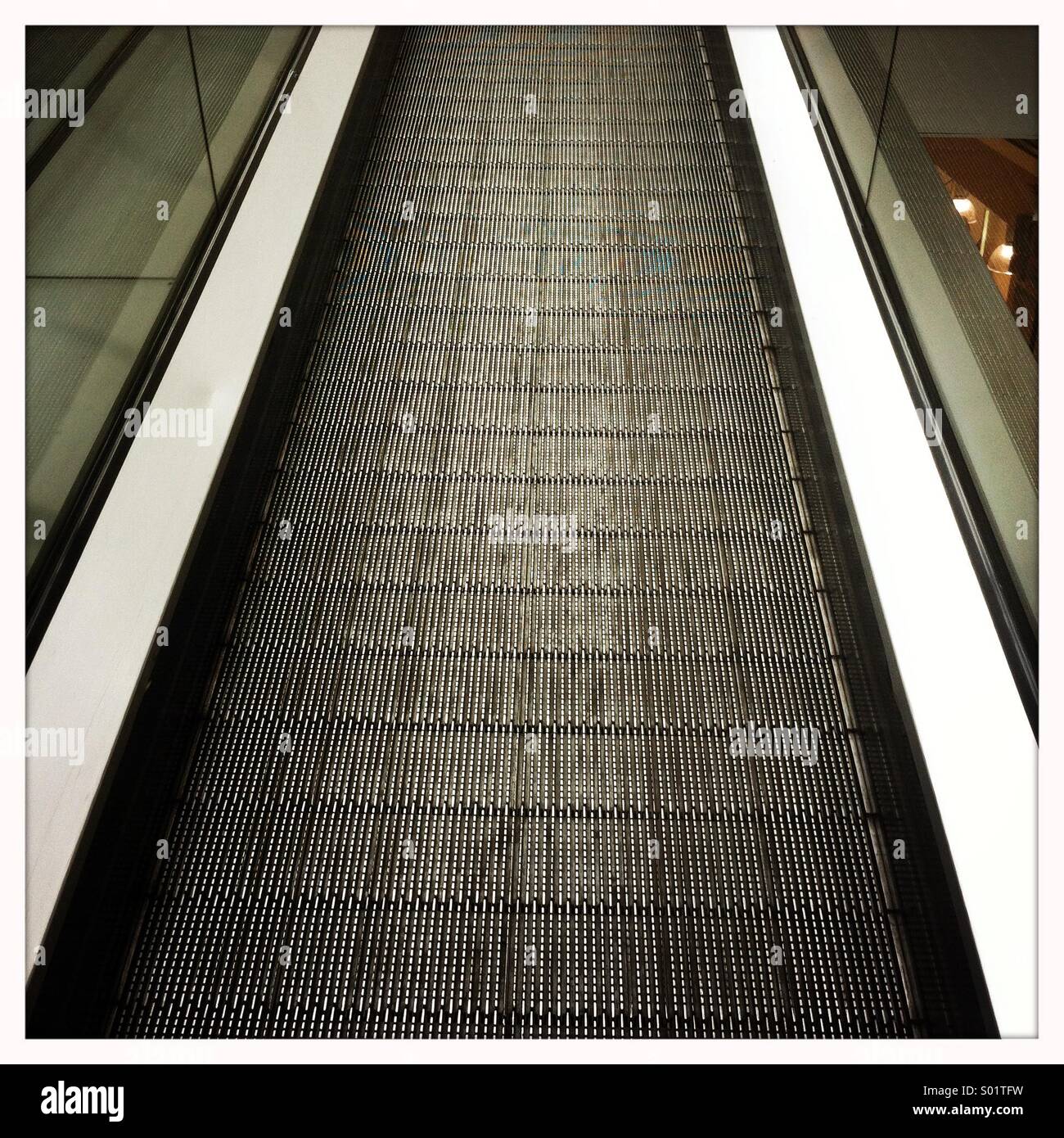 Scale mobili - escalator Foto Stock