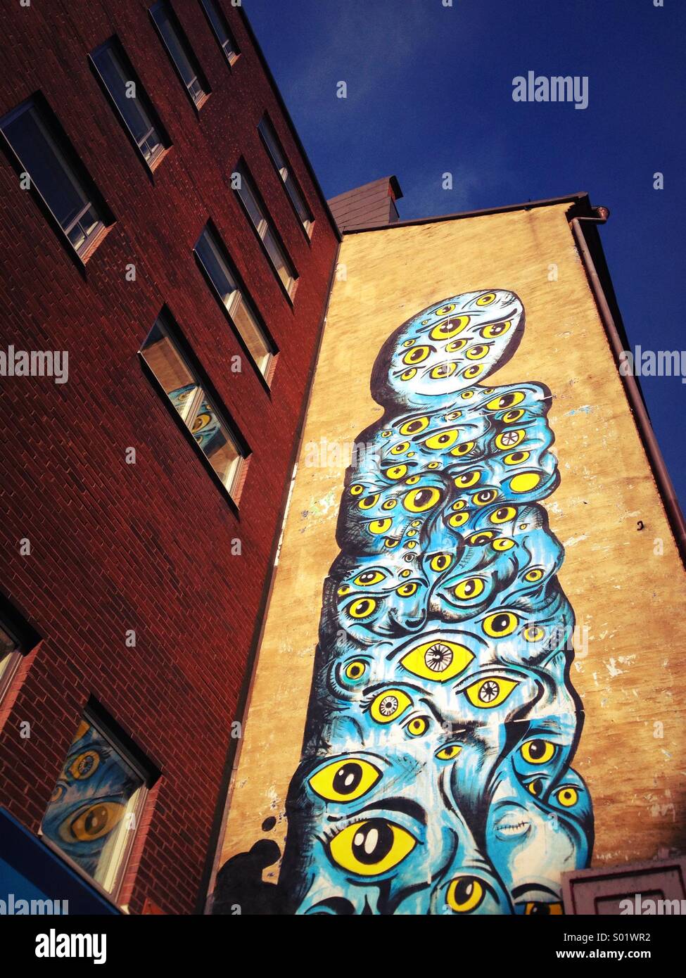 Arte di strada a Stoccolma. Foto Stock