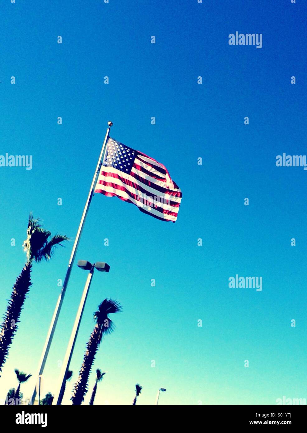 Bandiera americana Foto Stock