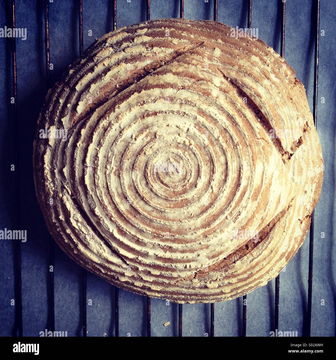 Pane a lievitazione naturale Foto Stock