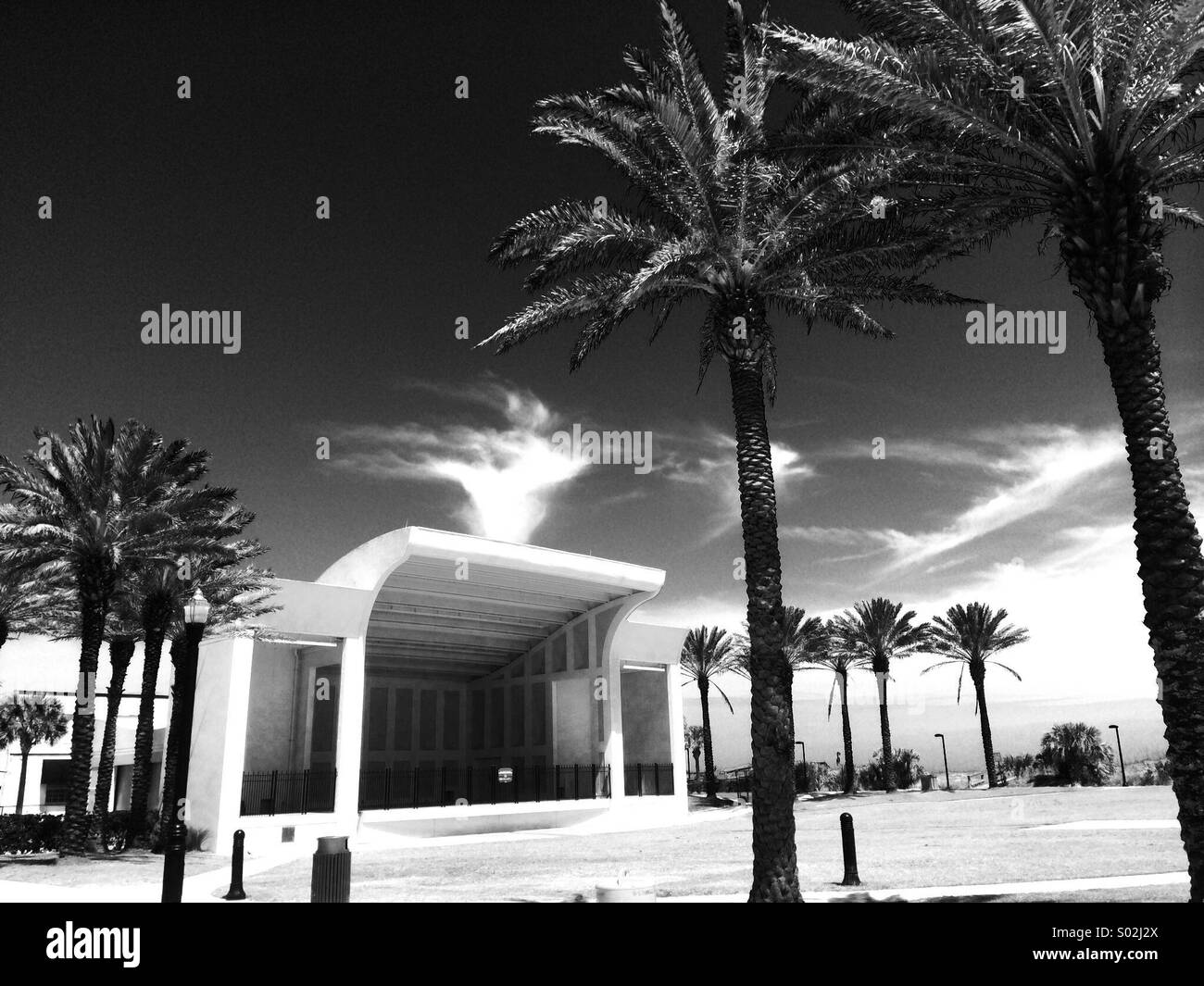 Il pubblico Bandshell, Spiaggia di Jacksonville, Florida Foto Stock