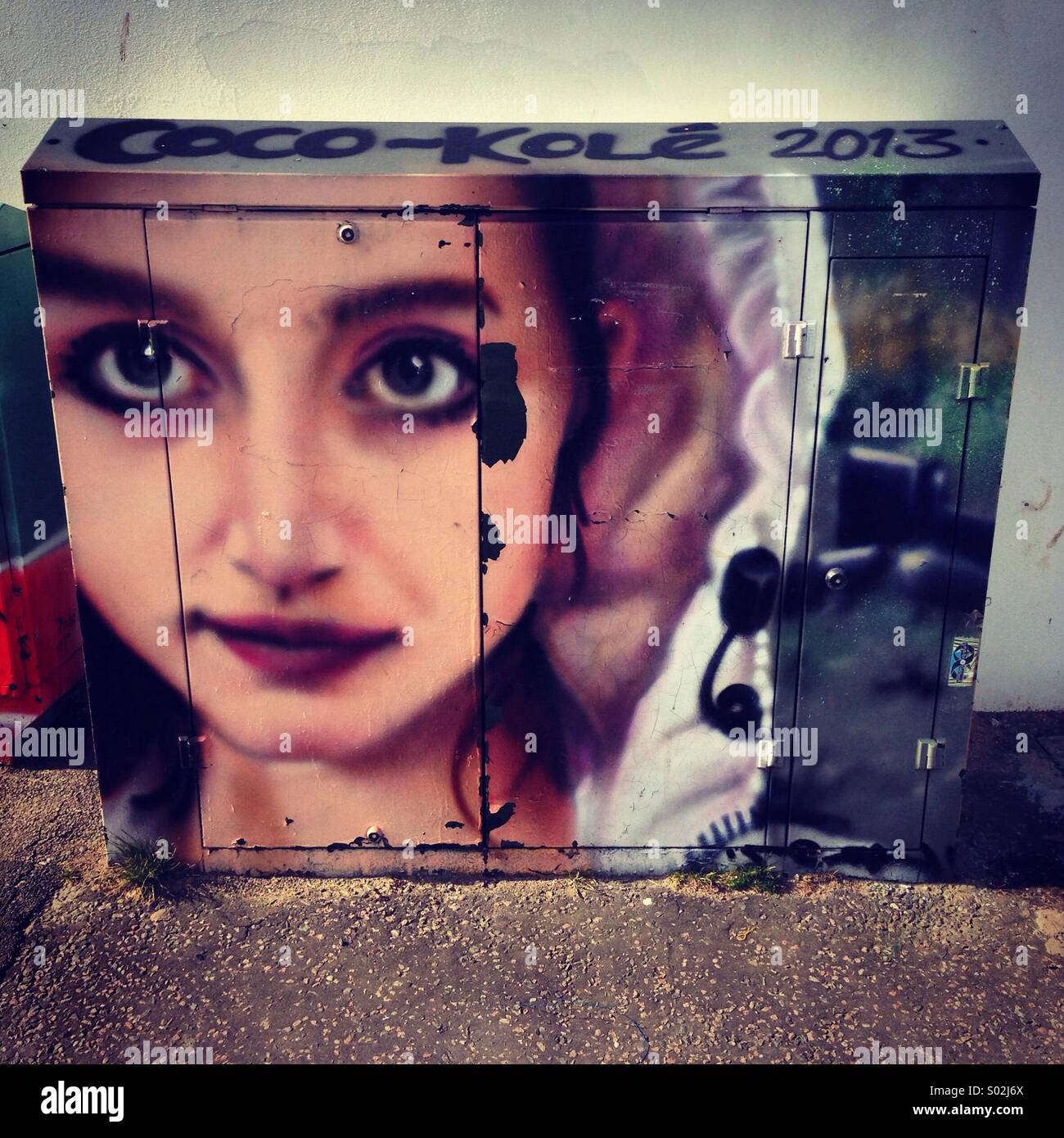 Brighton Graffiti Foto Stock