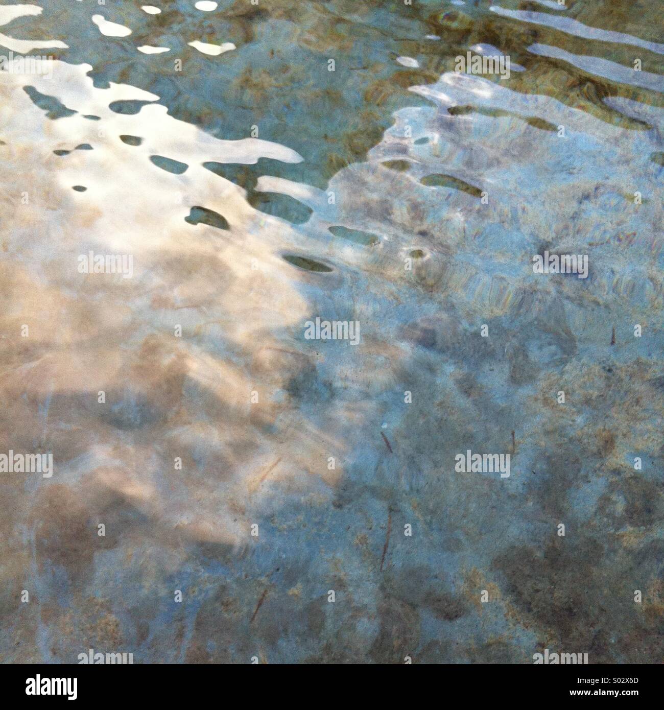Riflessi sull'acqua Foto Stock