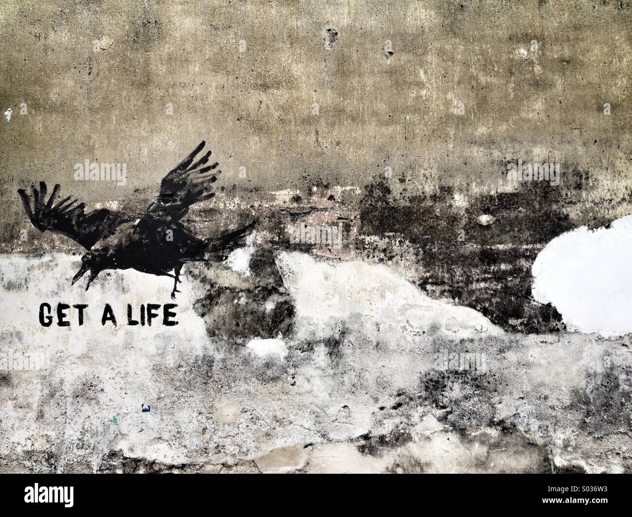 Ottenere una vita wall art - Immagine stock catturata con smartphone