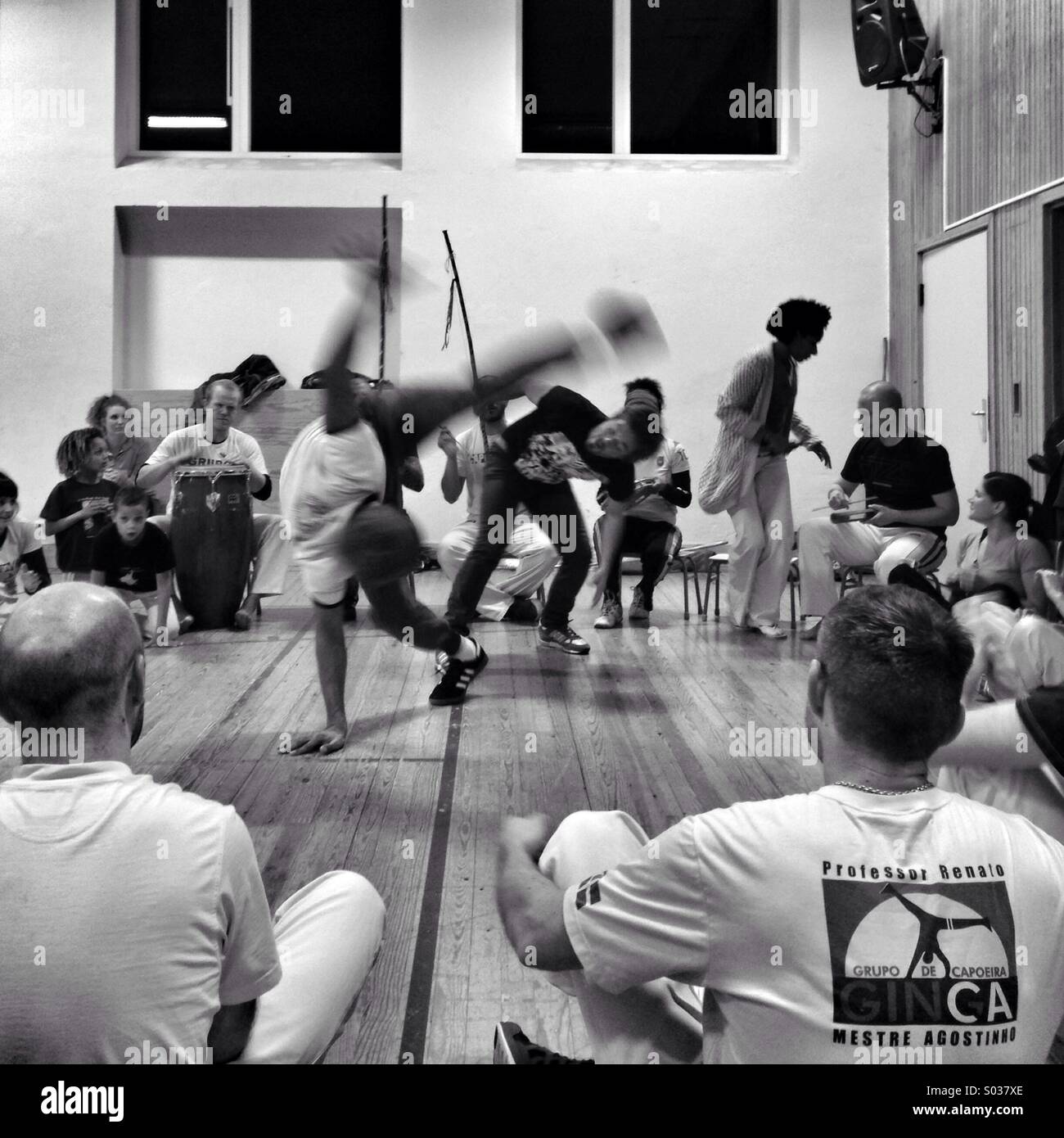 La formazione di Capoeira in Aarhus Foto Stock