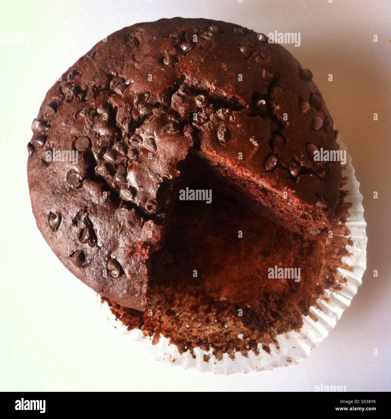 Torta al cioccolato - Immagine stock catturata con smartphone