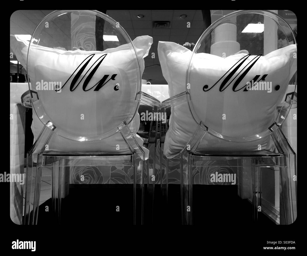 Gay-ricevimento di nozze Foto Stock