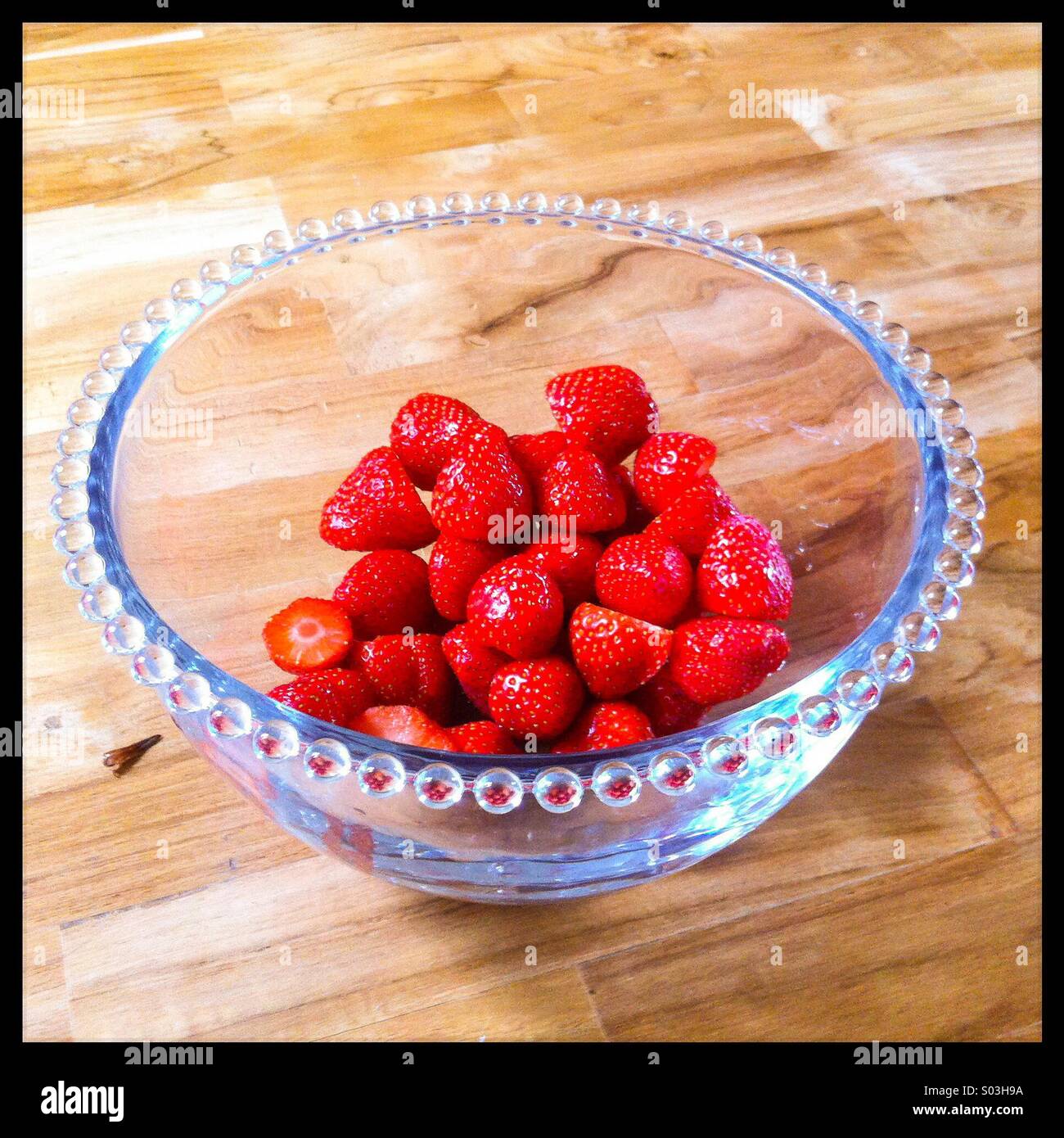 Coppa di fragole rosso Foto Stock