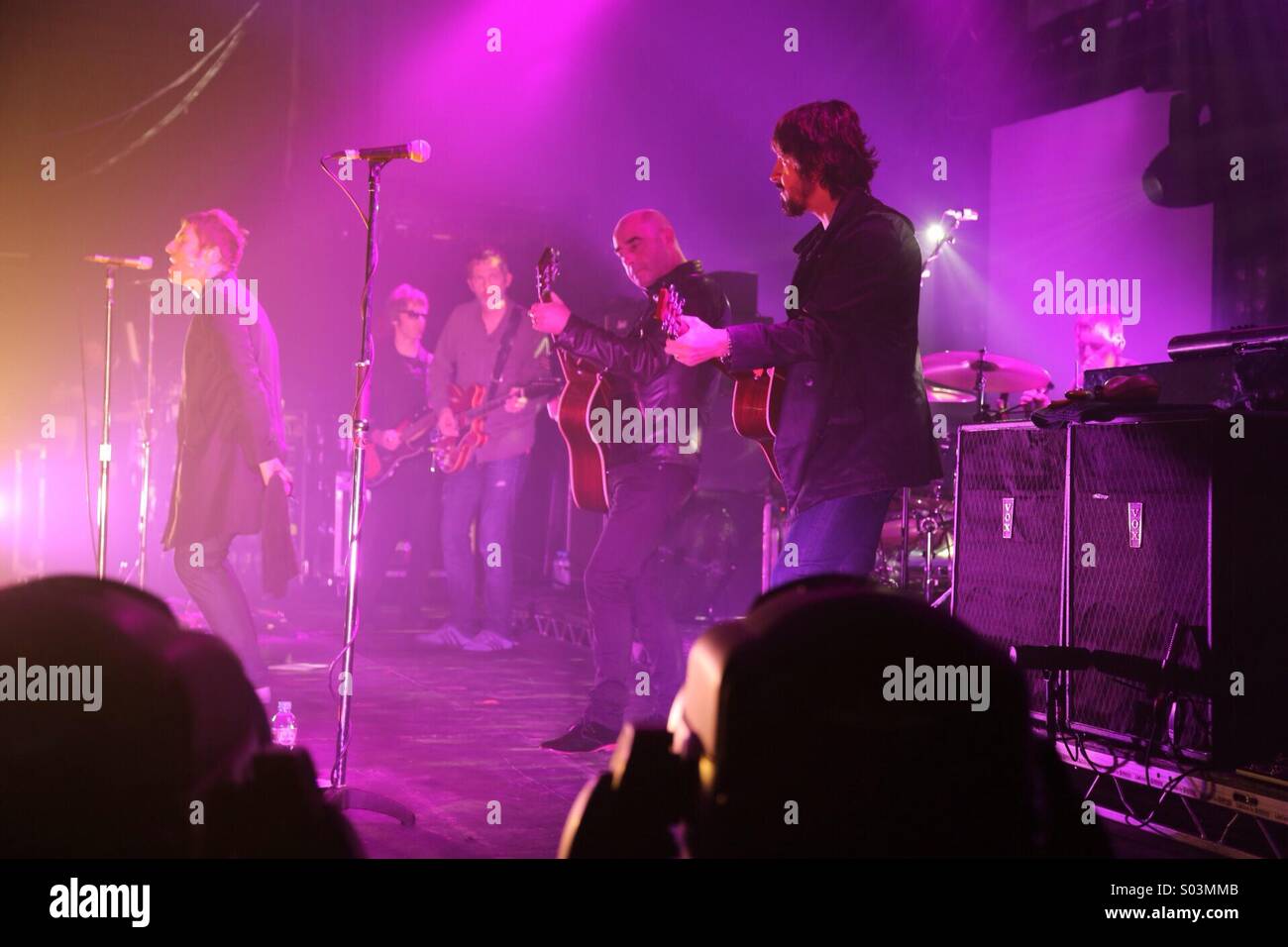 Beady Eye Manchester Academy 15 nov 2013 con Bonehead Foto Stock