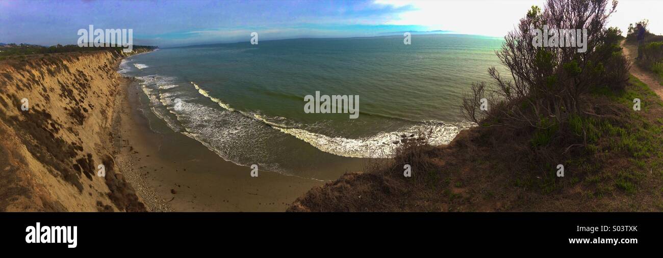 Più Mesa beach. Santa Barbara - Immagine stock catturata con smartphone