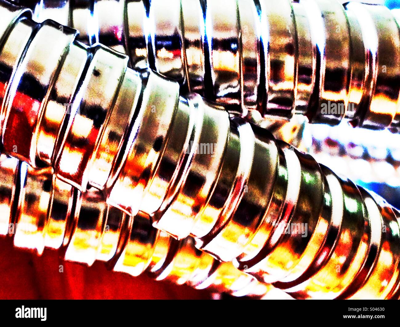 Tubi metallici Foto Stock