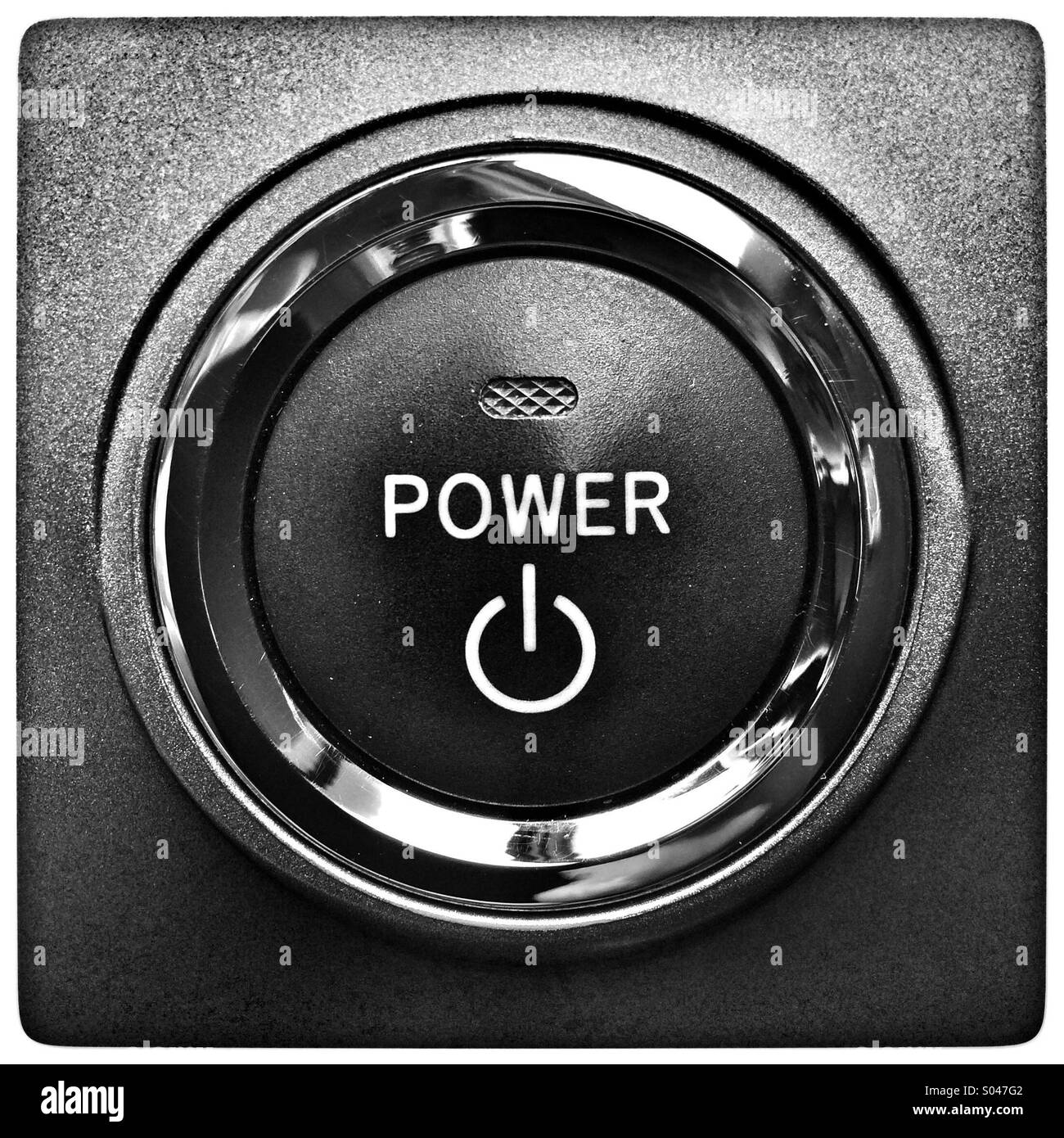 Auto Power on off start Pulsante motore Foto Stock