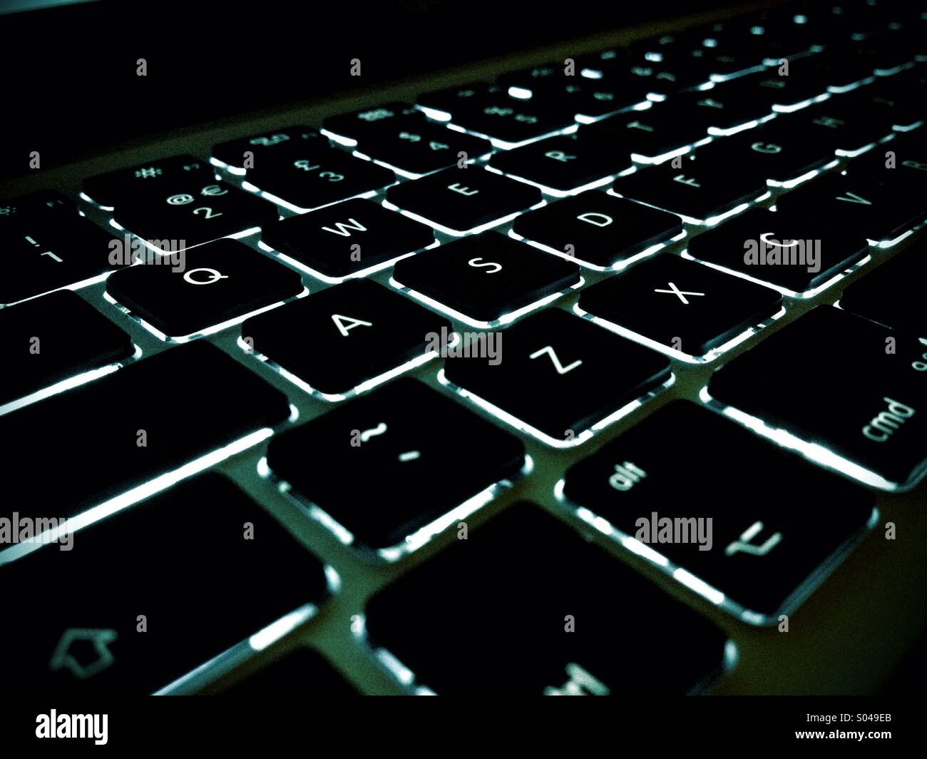 Apple tastiera retroilluminata Foto stock - Alamy