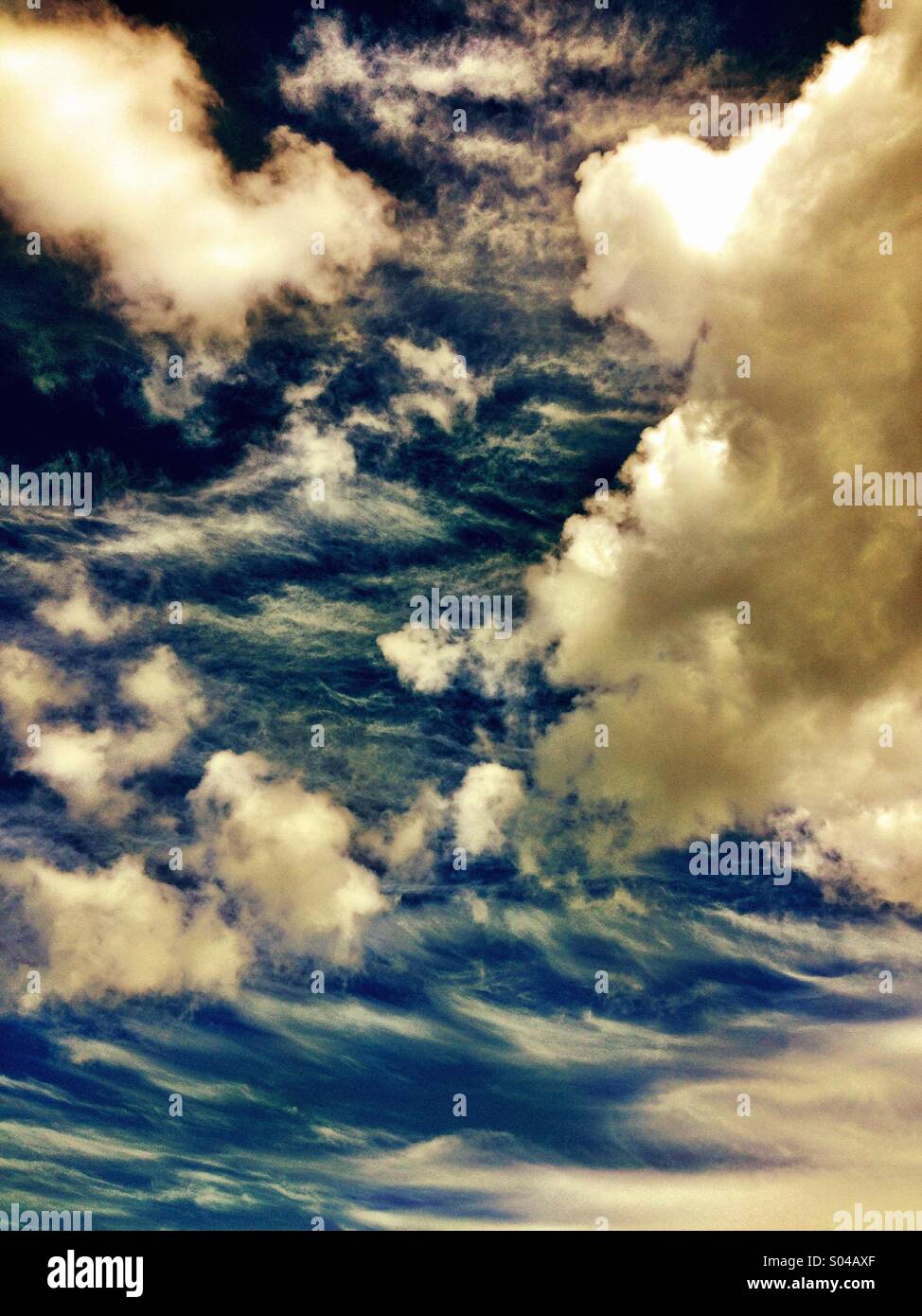 Skyscape nel Somerset in Inghilterra Foto Stock