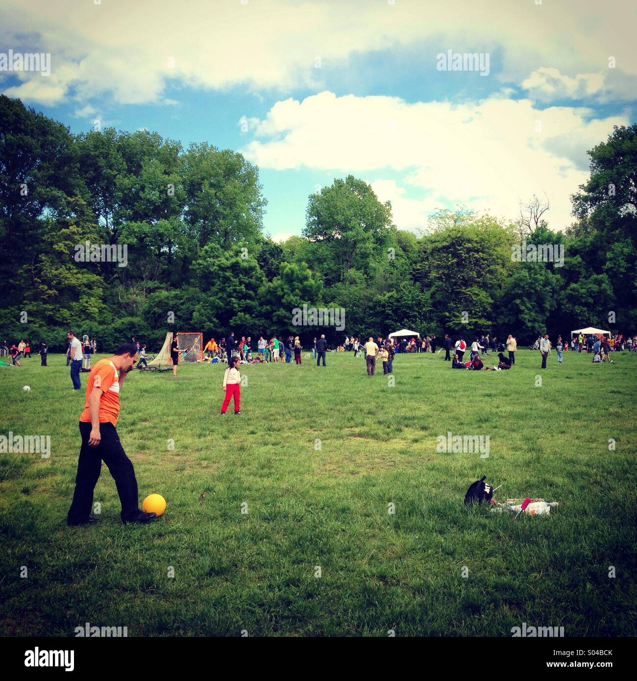 Domenica pomeriggio in South Park Foto Stock