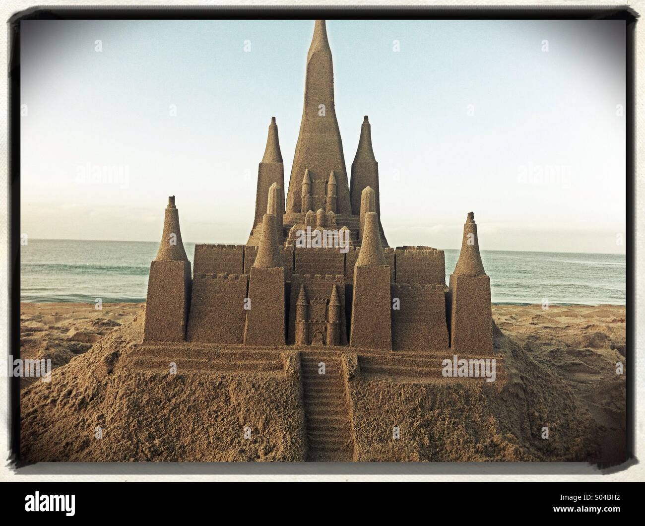 Castello di sabbia Foto Stock