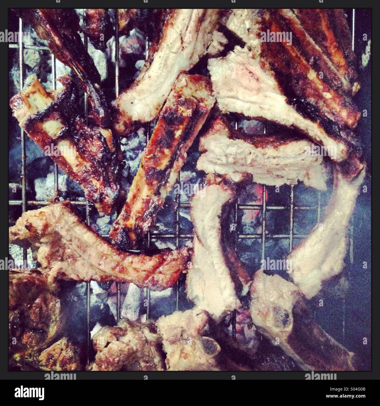 Carne per barbecue Foto Stock