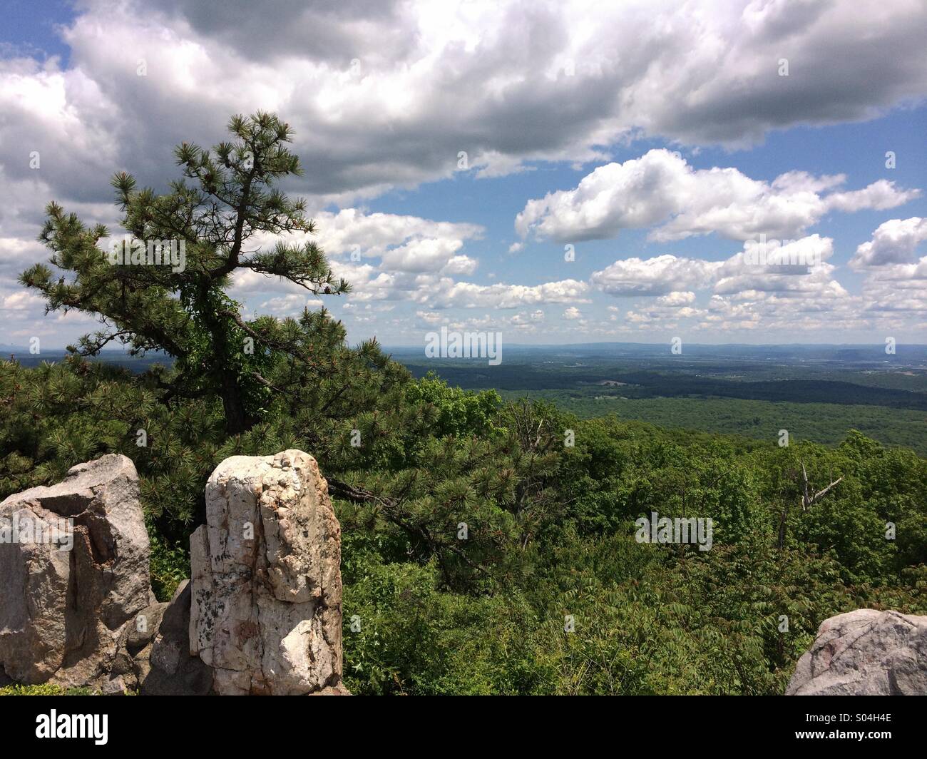 New Jersey vista vista dalla High Point State Park Foto Stock