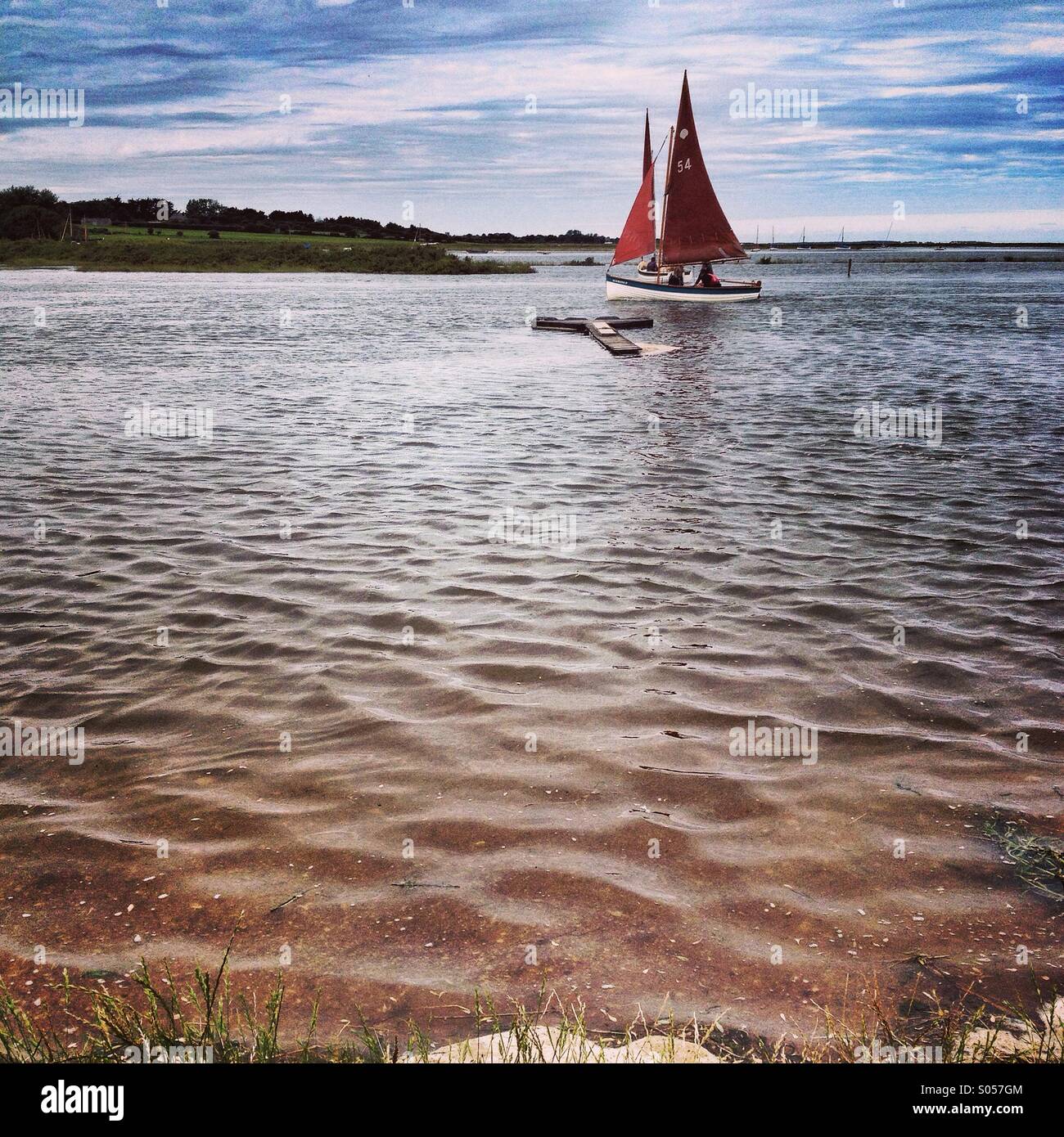 Barca a vela - Immagine stock catturata con smartphone