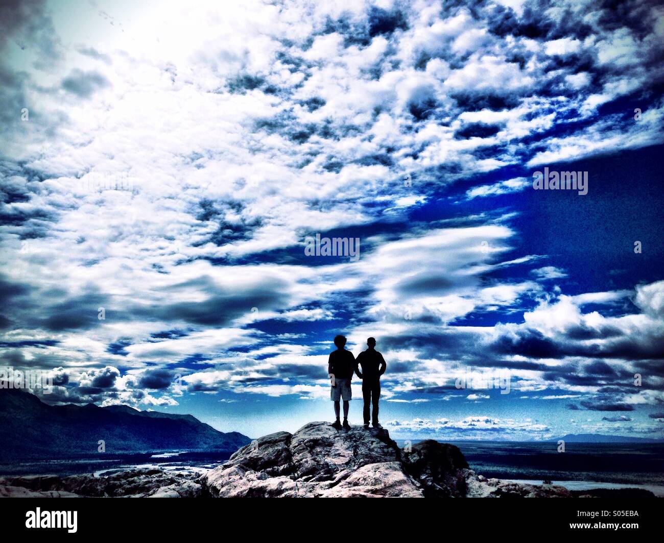 Parte superiore della gioventù di montagna Foto Stock