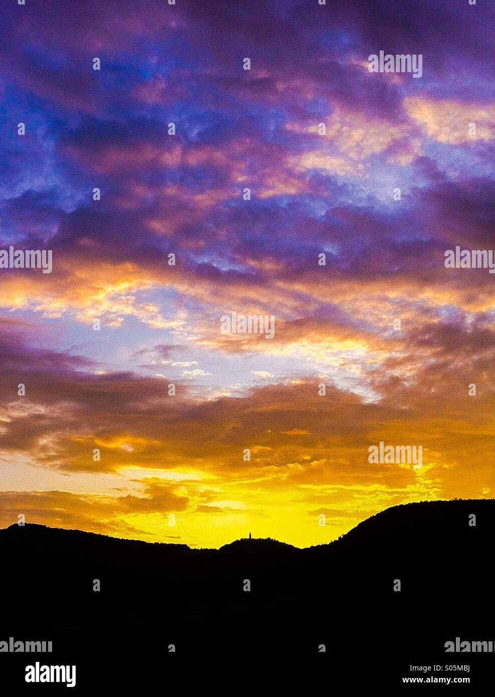 Cielo di tramonto Foto Stock