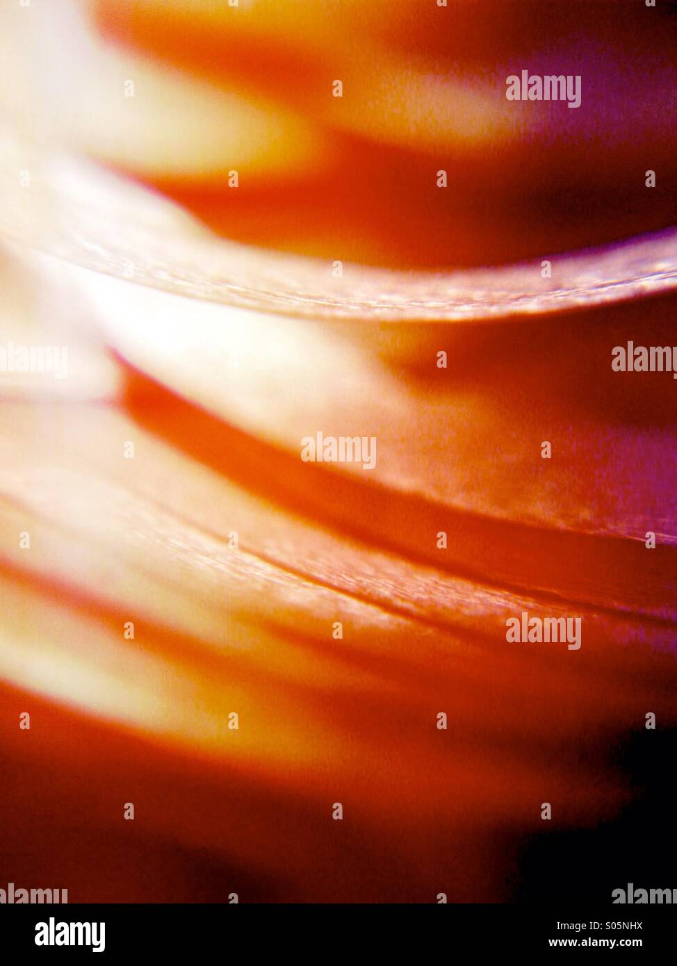 In prossimità del nastro di curling - Immagine stock catturata con smartphone