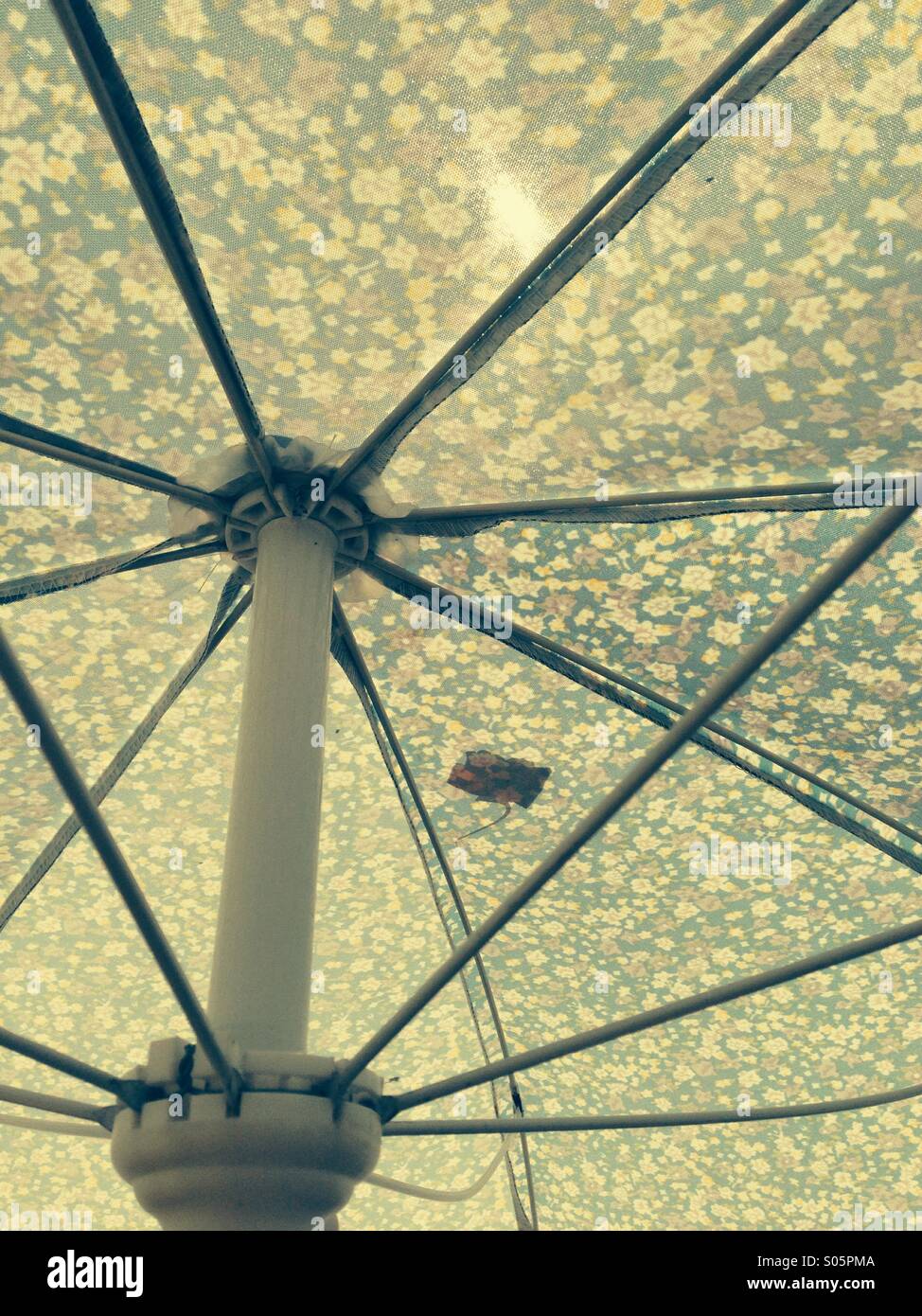 Sonnenstrahl im ombrellone Foto Stock