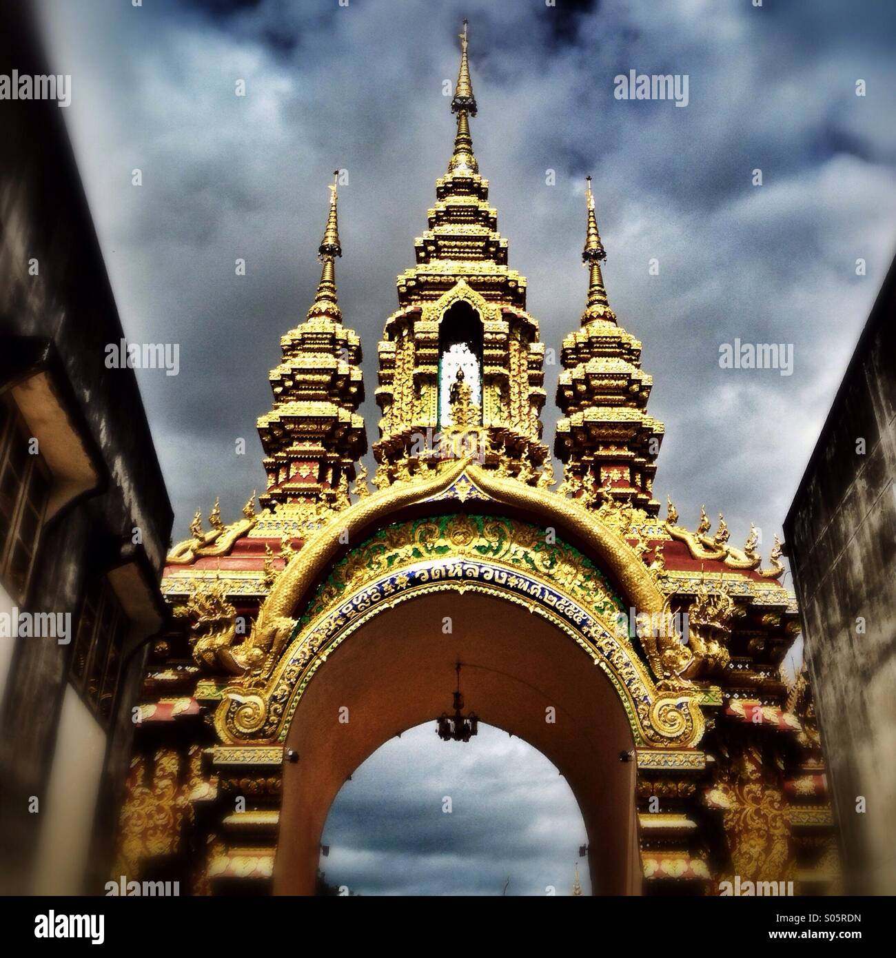 Tempio buddista della Thailandia Foto Stock