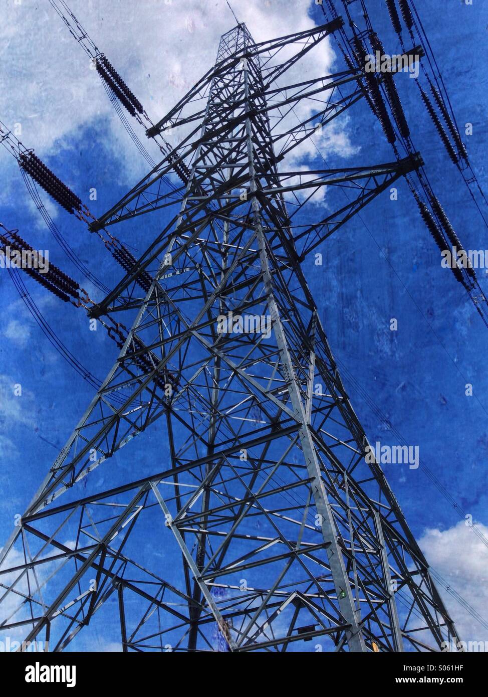 Torre traliccio - Immagine stock catturata con smartphone