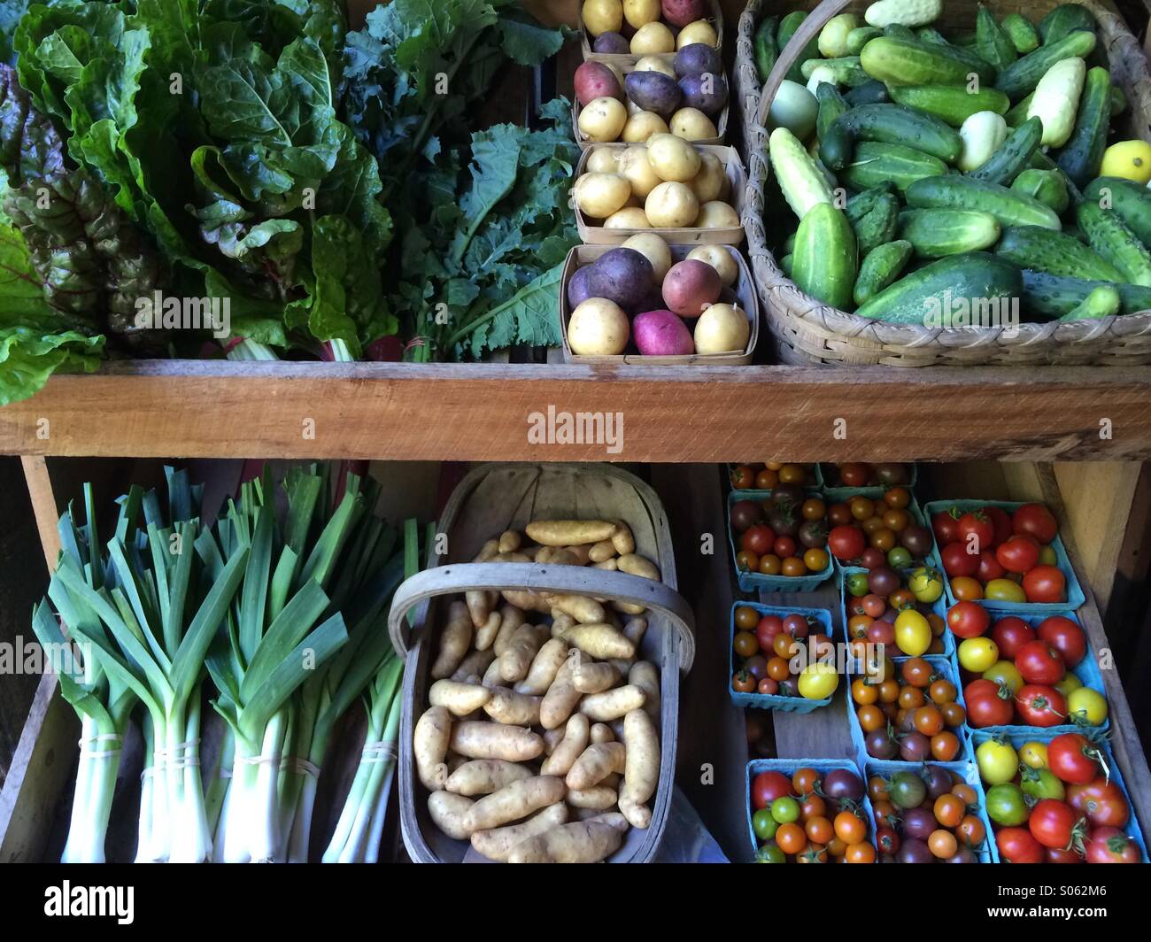 Mercato degli agricoltori - Immagine stock catturata con smartphone