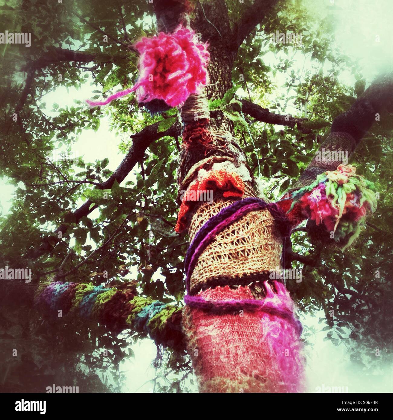 Albero decorato Foto Stock