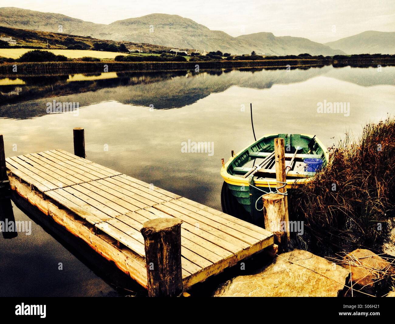 Lago Shanaghan - Immagine stock catturata con smartphone