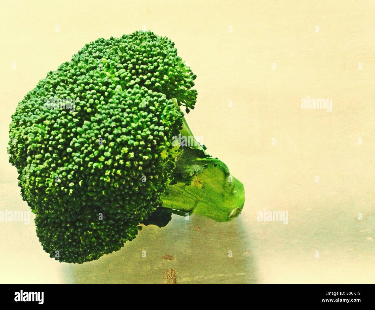 Broccoli con spazio per la copia - Immagine stock catturata con smartphone