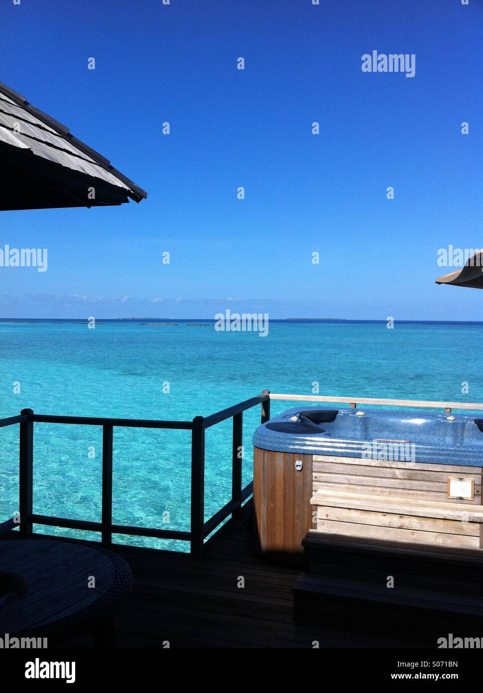 Vista Oceano con vasca privata - Immagine stock catturata con smartphone