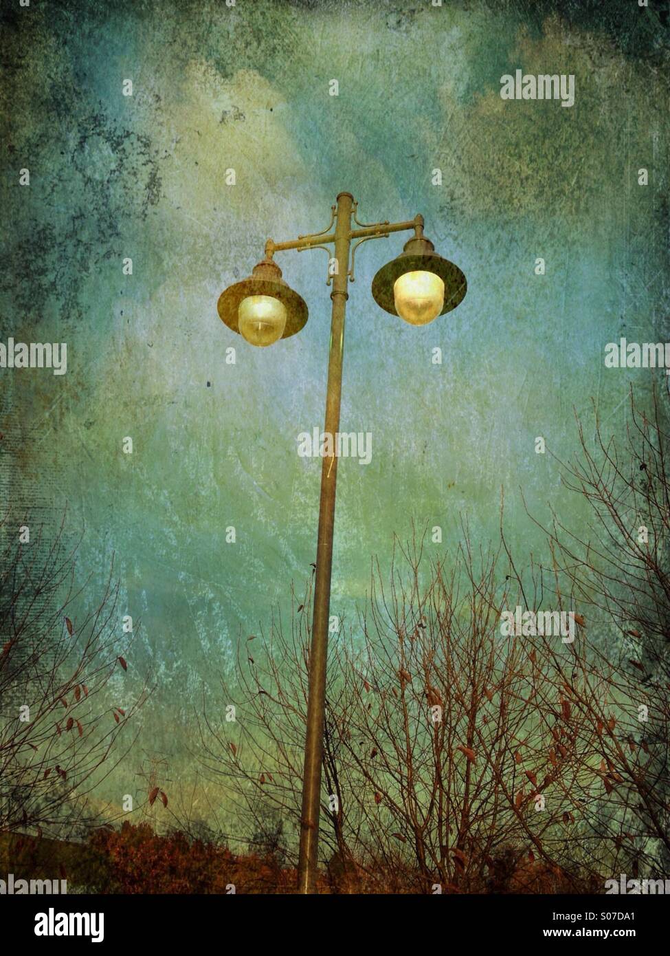 Luci di via. - Immagine stock catturata con smartphone